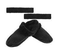 Gatuida Forro Térmico Desmontable para Zapatos Talla 42-43 Forro Interior de Felpa Negra Gruesa y Suave Calentadores de Pies para Invierno Plantillas Afelpadas para Zuecos y Zapatillas