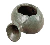 Gatuida Fuente de Agua de Tarro Vintage Verde Decoración para Jardín y Terraza con Efecto Cascada Circulación de Agua Natural para Estanques y Acuarios Pequeños