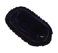 Gatuida Funda De Banco De Piano De Terciopelo Dorado Para Sala De Estar Dormitorio y Cocina Protector Tapizado Elástico Con Macramé Color Azul Para Banqueta Individual