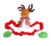 Gatuida Funda Navideña para Ordenador Diseño de Alce de Pantalla Reutilizable de Tela Elástica Decoración Festiva para Monitor Lavable y Fácil de Colocar