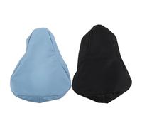 Gatuida Funda para Sillín de Bicicleta de Montaña y Ciudad, Protectora contra Lluvia y Polvo, Color Negro y Azul, Tamaño Amplio, Pack 2 Piezas para Uso Exterior y Ciclismo Diario