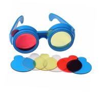 Gatuida Gafas Educativas con Lentes Intercambiables de Colores Primarios para Exploración Óptica Seguro y Didáctico Regalo para Cumpleaños y Colegio Color Aleatorio Color Aleatorio