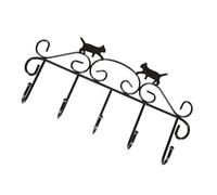 Gatuida Gancho de Ropa de Pared con Diseño de Gato Negro Perchero Vintage de Hierro para Colgar Abrigos Sombreros y Llaves Fácil Instalación para Hogar Cocina y Baño