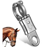 Gatuida Gancho Ecuestre de Liberación Rápida Broche de Pánico de Zinc para Caballos Accesorio Resistente para Montar y Entrenamiento al Aire