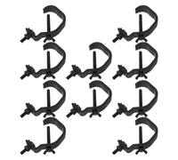 Gatuida Gancho Para Luz De Escenario Negro 20 Mm, Abrazadera Para Armazón De Aluminio Resistente Para Lámparas De Cabeza Móvil, Paquete De 10 Piezas Para Iluminación Clubes y Presentaciones