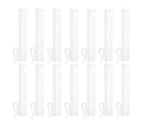 Gatuida Ganchos de Plástico Ajustables para Cortinas Plisadas Clips de 75 CM 60 Unidades para Cortinas de Salón Dormitorio y Oficina Soporte Estable y Fácil Instalación