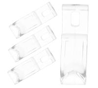 Gatuida Ganchos para Persianas Enrollables 4 Piezas Tornillos y Diseño Transparente, Ideales para Fijación En Ventanas y Decoración del Hogar