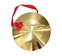 Gatuida Gong Tradicional Chino De Cobre 25 Cm Grosor Reforzado, Instrumento De Percusión Para Decoración China y Asiática, Campana y Pequeño Gong Para Hogar y Música