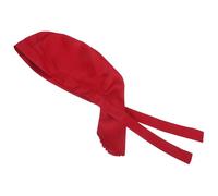 Gatuida Gorro de Chef Tipo Pañuelo Rojo de Algodón para Servicio | Contención del Cabello, Absorción de Humedad, Estilo Clásico, Uso en Comedor y Restauración Profesional