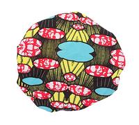 Gatuida Gorro para Dormir de Satén Ajustable para Mujer y Niña, Gorro Anticaída Elástico de Doble Capa, Color Amarillo Ovalado, Cuidado del Cabello y Maquillaje para Uso Nocturno