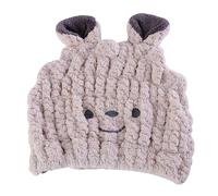 Gatuida Gorro para Secar el Pelo de Ñiño Absorbente 1 Unidad Tamaño Pequeño de Toalla Rápida Absorción Niñas Uso Baño Sonrisa Color