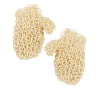Gatuida Guantes de Baño de Sisal Mitones Exfoliantes para Ducha Guante Exfoliante Corporal de Spa Reutilizable para Limpieza de Piel Muerta Baño