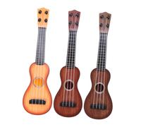 Gatuida Guitarra de Juguete Ukelele Pequeño para Instrumento Musical de Simulación con Cuatro Cuerdas para Jugar Casa