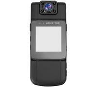 Gatuida Habitación Pequeña Videocámara Grabadora De Video Cámara con Clip Trasero Cámara Exterior De Definición Lente Giratoria con Pantalla Cámara De Vlogueo Grabadora De Vídeo