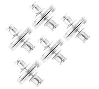 Gatuida Hebillas Magnéticas para Cortinas 25mm Redondas Plateadas, 5 Pares, Cierre Doble Cara Antideslizante para Evitar Fugas de Luz, Sujetadores Decorativos para Sala, Dormitorio y Baño