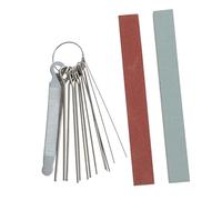 Gatuida Herramienta de Reparación para Guitarra con Piedra de Pulido Cejuela Kit Duradero para Lijado y Afilado de Ranuras Multifunción para Musical