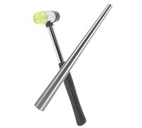 Gatuida Herramienta para Ajustar Anillos con Mandril Martillo de Goma Ligera Accesorio para Joyería Ajustador Portátil para Anillo de Boda
