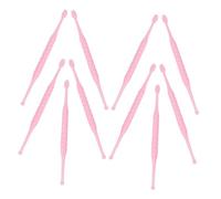 Gatuida Herramienta para Eliminar Cerumen de Limpieza de Oídos en Espiral de Plástico Doble Extremo 10 Piezas para Uso en Humanos y Animales en Viajes o Salones