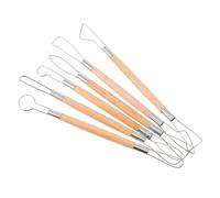 Gatuida Herramientas para Esculpir Arcilla 6 Piezas Doble Cabezal para Modelar Cerámica, Raspadores Grandes para Tallar y Moldear Barro en Proyectos Artísticos y Manualidades