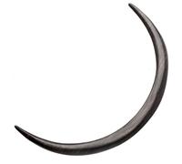 Gatuida Horquilla Pelo Forma de Luna Curva de Madera Negra, Palillo Largo Vintage para Moños, Accesorio Ligero para Mujer y Niñas, Uso Diario y Eventos Obsequios