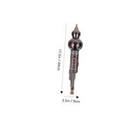 Gatuida Instrumento Musical de Calabaza Hulusi de Cobre Flauta Clásica C para Principiantes con Funda Sonido y Diseño Chino Elegante