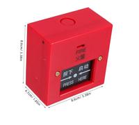 Gatuida Interruptor de Alarma Manual Reiniciable para Emergencias Botón de Llamada Fácil de Usar Compatible con Sistemas Tradicionales de Respuesta Rápida y Diseño Sencillo