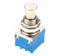 Gatuida Interruptor de Pie para Guitarra Pedal de 9 Pines, Conmutador Metálico Azul, Accesorio de Pedal de Efectos para Guitarra Eléctrica, Adecuado para Músicos y Equipos de Audio