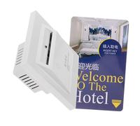 Gatuida Interruptor de Tarjeta con Panel Elegante Suministro Eléctrico con Retardo de Tres Líneas para Habitaciones para Hoteles y Casas Control Seguro