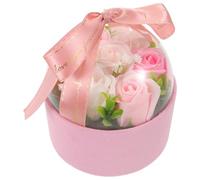 Gatuida Jabón de baño con Aroma Floral y pétalos de Rosa. Aceite Esencial de Planta. Jabón de Rosas con Forma de pétalos. Regalo para Mujeres, Adolescentes, niñas, mamás, cumpleaños, Color