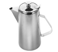 Gatuida Jarra de Acero Inoxidable de 2l con Tapa Plana, Tetera de Metal Resistente, Jarra para Agua Fría y Té, Recipiente Grande para Servir Jugo, Adecuado para Hogar y Reuniones