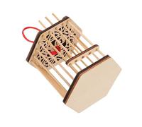 Gatuida Jaula para Grillos y al Aire Jaula Hexagonal de Madera para Cría y Transporte de Insectos Conveniente para Observación y Almacenamiento