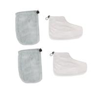 Gatuida Juego 2 Pares Guantes y Cubiertas para Pies Térmicas de Algodón para Terapia de Parafina Manos y Pies Uso Profesional en Spa y Cuidado Personal