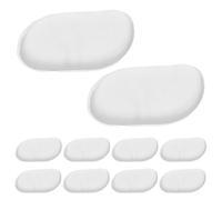 Gatuida Juego de 12 Borlas de Polvo Suelto Translúcidas de Silicona en Forma de Hoja, Aplicador Reutilizable para Base Líquida, Corrector y Maquillaje Facial, Lavables y Portátiles