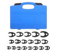 Gatuida Juego de 19 llaves de pata de métricas de 8-32 mm para sujetadores | Juego de llaves de pata de de 3/8 y 1/2 pulgada, métricas, kit de llaves para tubos para mecánicos, para automóviles,
