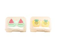 Gatuida Juego De 2 Piezas sanitarias Viaje lapto Caja de Lentes Fundas para Gafas portàtils Caja para Gafas Estuche Gafas Tripe Porta Lentes Titular de la Caja de la Lente portátil Colocar