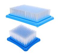 Gatuida Juego de 2 Pinceles de Nylon para Fieltrar Aguja Estación de Trabajo Pequeña y Grande Herramienta Multifuncional para Limpieza de Tapete de Fieltro y Proyectos de Manualidades