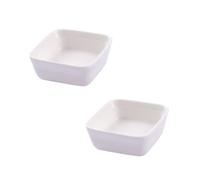 Gatuida Juego de 2 Platos de Cerámica de Color Claro Estilo Japonés Cuadrados para Salsas y Condimentos Diseño Simple y Elegante para Cenas Familiares