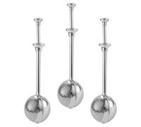 Gatuida Juego de 3 Tamices Manuales Pequeños de Acero Inoxidable para Harina y Azúcar Espolvoreador de Especias Malla Fina para Repostería Café y Decoración de Pasteles