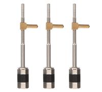 Gatuida Juego de 3 tornillos para nuez de arco de viola: Tornillo 4/4 para violín - Herrajes para ajuste de cuerdas de arco - Accesorios de repuesto para instrumentos