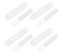 Gatuida Juego de 4 Limas de Uñas de Cristal Cabezal Redondo y Estuche Herramientas para Manicura y Pedicura Limas para Pulir Uñas Portátiles y Seguras para Uso Profesional y Viaje