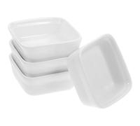 Gatuida Juego de 4 Platos Cuadrados de Cerámica en Color para Salsa de Soya y Aperitivos, Resistentes al Frío y Fáciles de Limpiar, Ideales para Cenas Casuales