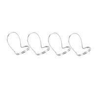 Gatuida Juego de 4 Púas Huecas de Metal para Dedo Pulgar E Índice, Color Plateado, Accesorios Versátiles para Banjo, Mandolina y Guitarra Folk, Complemento Adecuado para Interpretación Musical
