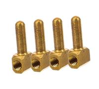 Gatuida Juego De 4 Tornillos De Violonchelo Metal Dorado, Accesorios De Reparación Para Arco De Violonchelo, Piezas Prácticas Para Instrumentos De Cuerda, Útil Para Mantenimiento y Ajuste