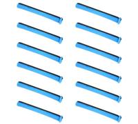 Gatuida Juego de 60 Rizadores para Cabello Rizado de Plástico con Banda Elástica, Varillas para Permanente con Tapa, Tamaño 0.9x8.2 Cm, sin Calor para Peinados Duraderos en Casa