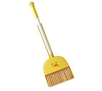 Gatuida Juego de Escoba y Recogedor Infantil de Plástico Amarillo Mini Tamaño Compacto Ligero y Portátil Herramienta de Limpieza Hogar Adecuado para Enseñar Orden y Facilitar la