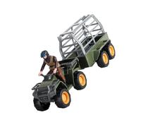 Gatuida Juego de Granja Figuras de Conductor Agrícola y Motocicleta Miniatura, Juguete Educativo Realista de Escena de Granja, Set de Adorno Coleccionable para Desarrollo Infantil