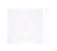 Gatuida Juego de Herramientas para Cerámica 2 Piezas Placa de Presión Acrílica y Rodillo para Modelar Arcilla, Material Acrílico Duradero, Adecuado para Manualidades y Escultura Artesanal