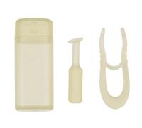 Gatuida Juego de Herramientas para Lentes de Contacto Blandos Aplicador y Removedor con Ventosa y Pinzas de Silicona Color Verde Compacto y Fácil de Usar para Cuidado Higiénico y