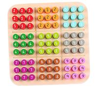 Gatuida Juego De Mesa De Sudoku De Madera para Niños 4-6 Años Tablero Perforado Divertido Educativo Lógica Entrenamiento