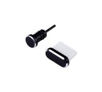 Gatuida Juego de Tapones Antipolvo para Enchufe 3,5 Mm y USB C Negro